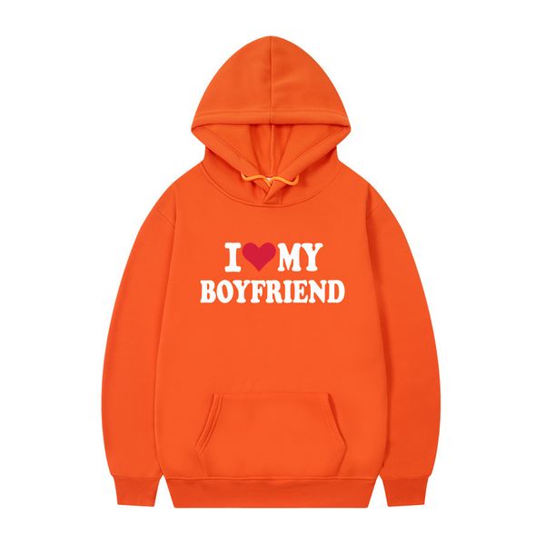 Ich liebe meine Freundin Freund Hoodies Frauen koreanischer Stil lustige grafische y2k ästhetische Kleidung Frauen Anime Sweatshirts