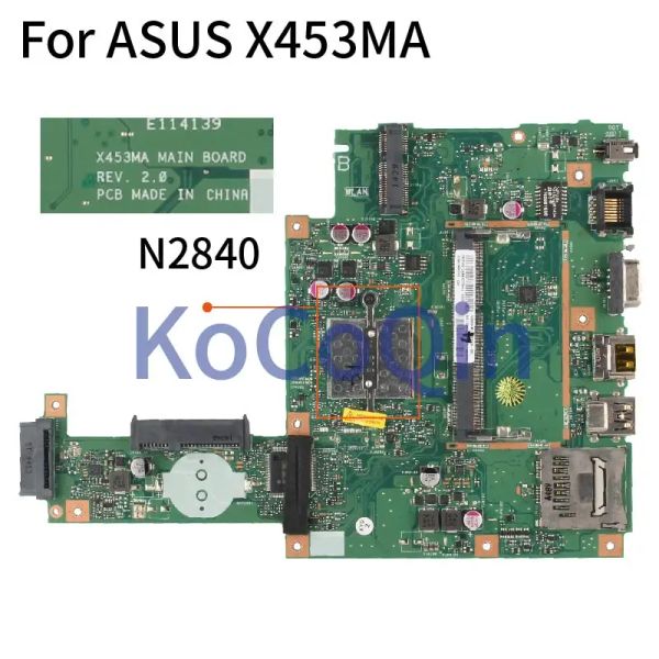 Placa -mãe X453MA para ASUS X453M X403M F453M N2830 N2840 N2930 PRIMABILIDADE PRINCIPAL MAINBOLA