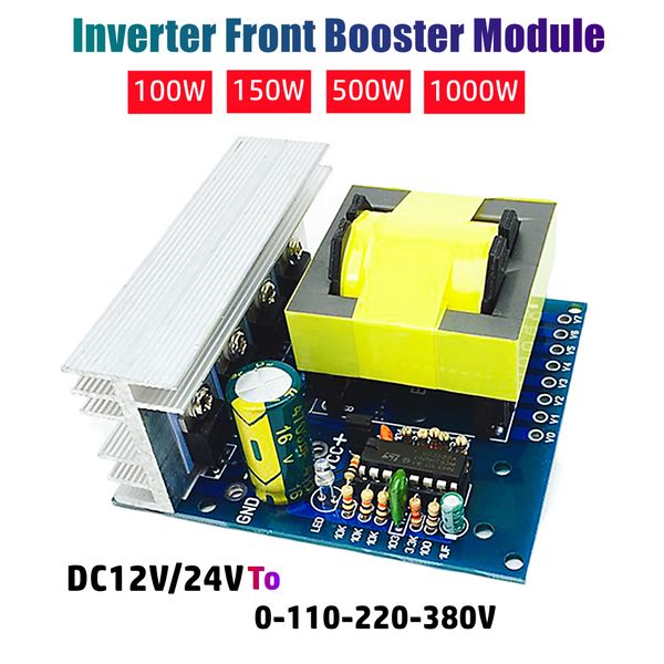 100W 150W 500W 1000W DC12V/24V su AC18V/110V/220V/380 V Scheda Boost Inverter Boost AC a DC Converter Front Booster Circuit Board