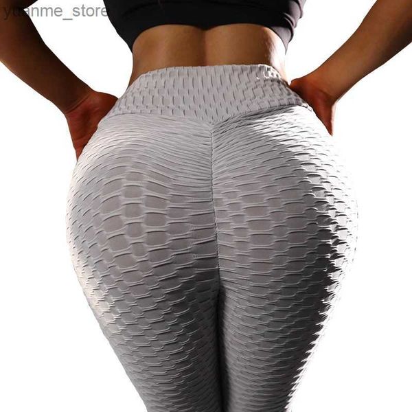 Yoga -Outfits Salspor Hot Yoga Hosen Frauen weiß Sport Leggings hoher Taille -Up -Strumpfhosen Fitness Fitness Rennen sportliche Hose Femme Y240410