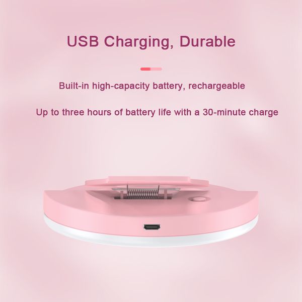 USB Charge LED Selfie Ring Light Telefone Lente LED LED Selfie Lamp Ring para iPhone Samsung Xiaomi Poco Telefone Mobile Selfie Light