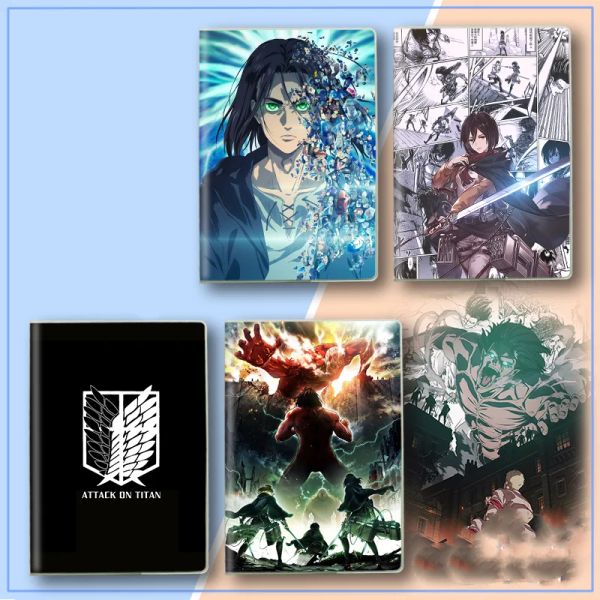 Notebook Attack on Titan Notebook Anime Eren Jaeger Notebook Account a mano Cartoon Account Peripherals Stationery Stationary Sketchbook