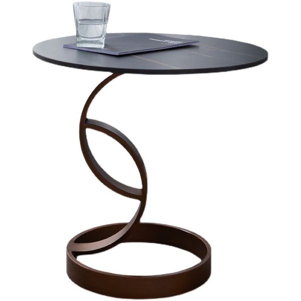Nordic Modern Rock Board диван угловой столик для журнального стола итальянская легкая роскошная мебель маленький круглый стол.