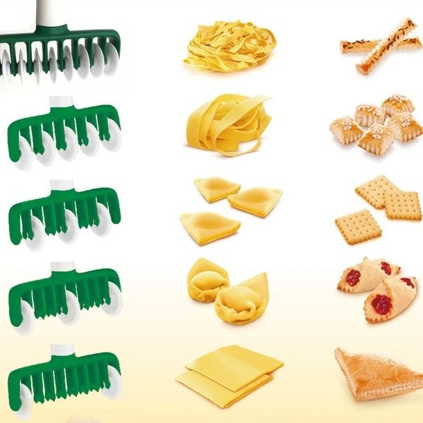 Noodles Cutter Küchenwerkzeug Multi -Funktion Roller Docker Teigschneider Kunststoff Nudel Messer Pasta Instant Nudeln Maker für Multi -Funktions -Roller -Docker