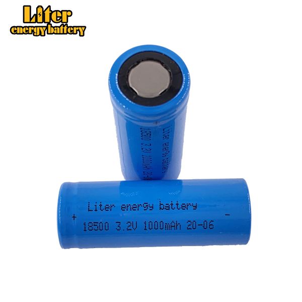 3,2 V LFR 18500 LifePo4 Batteria da 1000MAH CELLA RICAGARICABILE PER LEGGE LED e Speaker