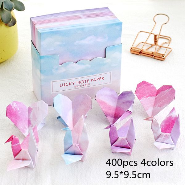 400pcs a colori misti per reticolo quadrato origami piccolo asiiolo fresco di carta fatta a mano fai da te mila grane di carta all'ingrosso