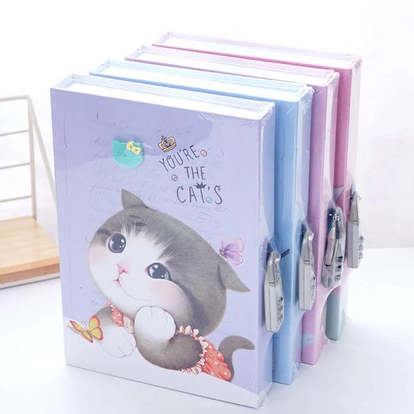 Notizbücher geheime Tagebuch mit Schloss Notizbuch Kawaii Tagebuch Buch Journaling Notebook süßes Tagebuch