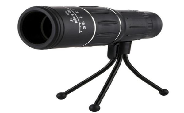 Ao ar livre 16 x 52 foco duplo telescópio monocular Zoom lente óptica Spotting Scope Coating Lens