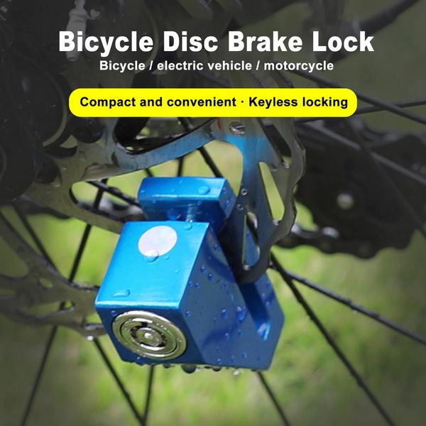 Motocicleta de trava de freio a disco de bicicleta Anti -roubo da roda de segurança trava de disco portátil Mini Disc Rotor Lock para acessórios de bicicleta