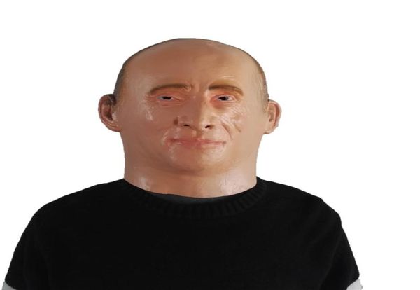 Rusya Cumhurbaşkanı Vladimir Putin Lateks Maskesi Full Yüz Cadılar Bayramı Kauçuk Maskeleri Maskerade Partisi Yetişkin Cosplay Fants Costume2803064
