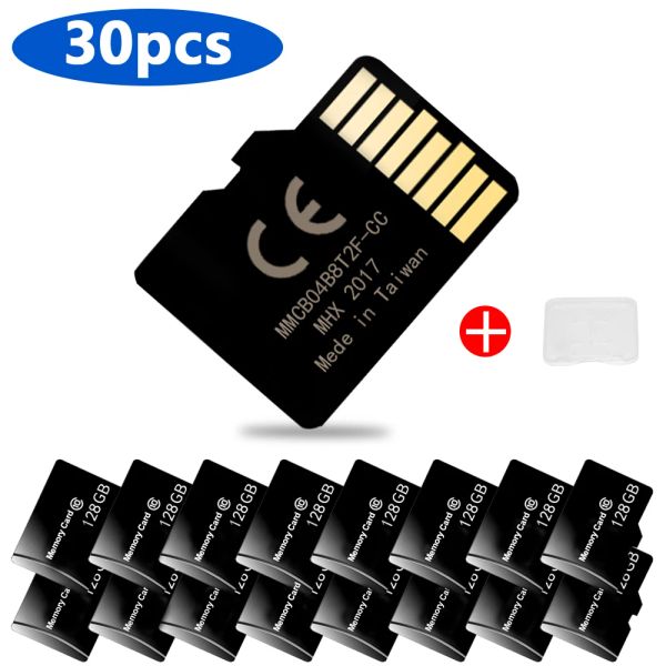 Карты 30 ПК/лот SD -карта 64 ГБ 32 ГБ Class10 High Speed Smart TF SD 16 ГБ 8 ГБ 4 ГБ карты памяти для телефона/ПК/камеры с белой коробкой для подарока