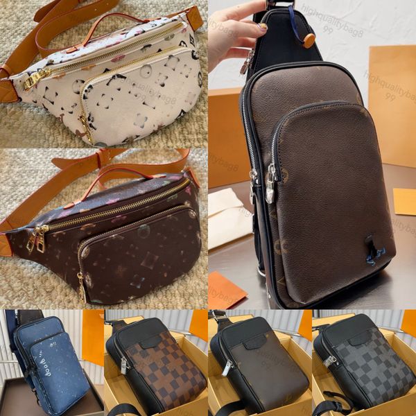 Bolsa de designer quente hobos Bolsas de cintura de ombro de qualidade Bolsas de ombro de moda cruzada Bolsa marrom Bola de luxo Temperamento Fanny Pack Unissex Pacote de tórax