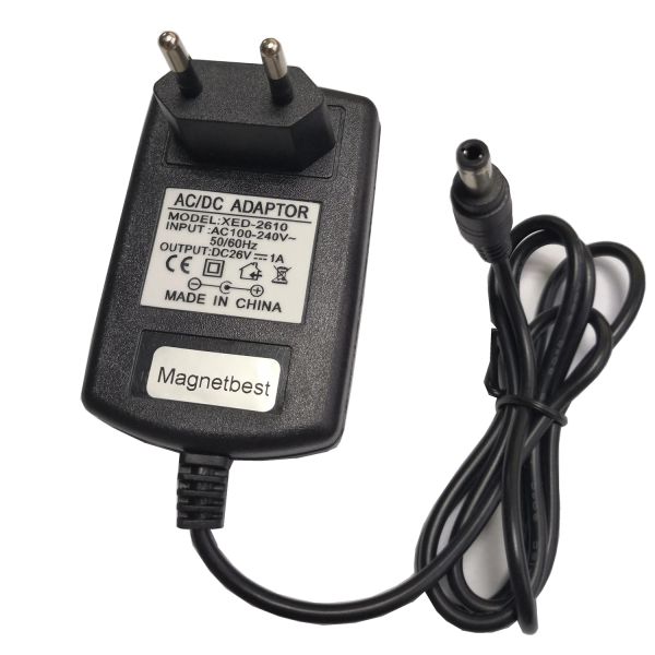 CHARGERS AC 100240V A DC 26V 1A 1000MA 26W ADAPTADOR DE POWER CARGER 26V Fonte de alimentação para Yunmai Fascia Gun Massager