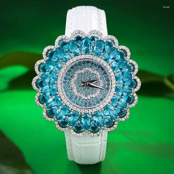 Braccialetti di fascino Eyer Fashion Jewelry Shining Crystal Bracciale orologio Elegante design di lusso in stile principessa casual per donne