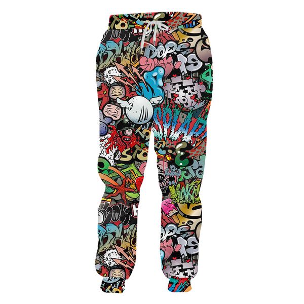 OGKB MENS GRAFFITI JOGGERS PANTANI CASAVI CHUADSE 3D Pantaloni sportivi comodi Street Street Graffiti Pantaloni da 6xl di grandi dimensioni