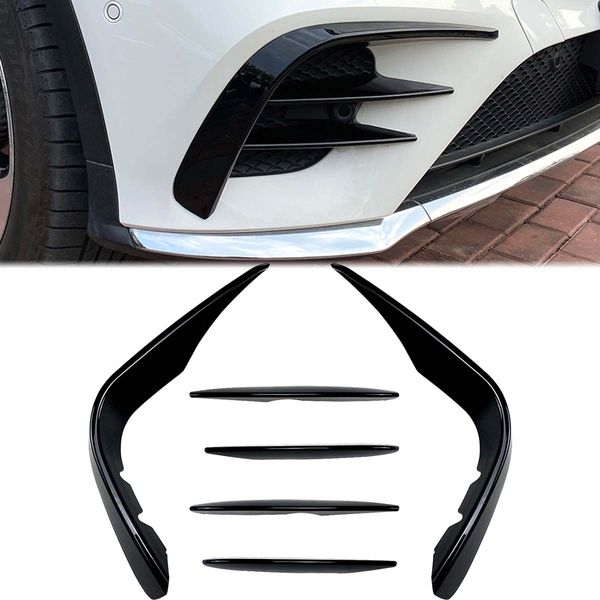 Для Mercedes Benz x253 GLC GLC260 GLC300 AMG 2016-2019 Передний бампер сплиттер сплиттер Canard Fog Light Cover Stickesty