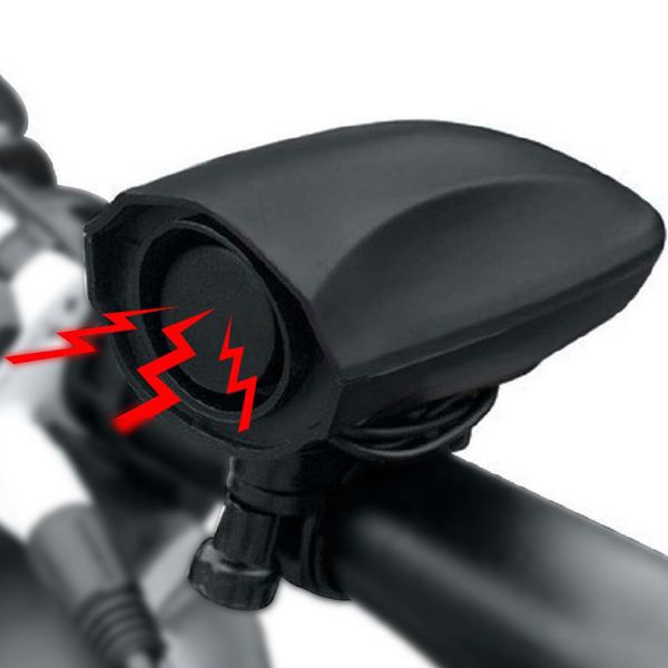 Bike sinos de bicicleta de bicicleta impermeável eletrônica Buzina para adultos Bateria alimentada por bateria de 126db Alto Black Bicycle Bell com um toque