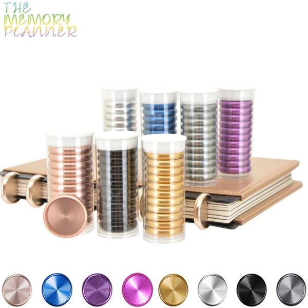 Spine 11pcs da 28 mm Angello metallico Binder Funzione Fungo anelli Looseleaf Accessori per il taccuino Accessore Disco di rilegatura Pianificante Pianificante