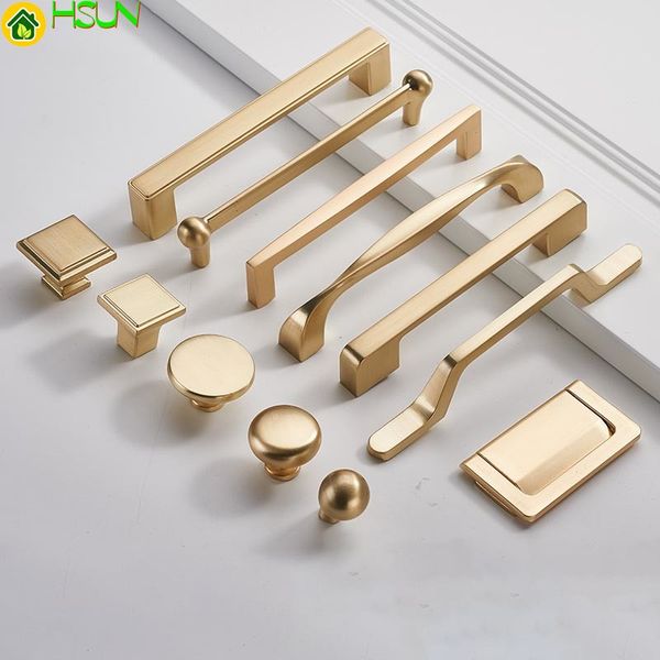 Porta per mobili per mobili manico del cassetto in metallo in metallo in lega di zinco Gold America Coppia armadio per armadio per armadio manicotto