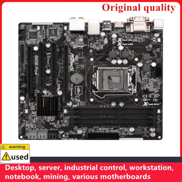 Материнские платы, используемые для материнских плат Asrock B85M Pro4 LGA 1150 DDR3 32GB MATX для Intel B85 настольный панель SATA III USB3.0