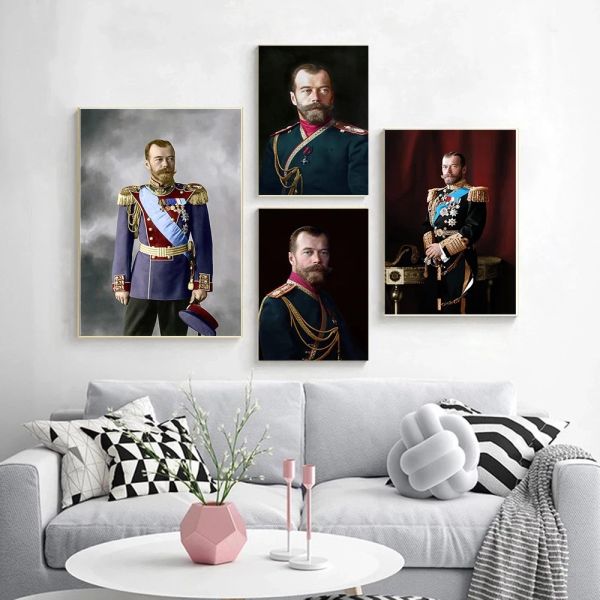 5d Diy Diamond Painting Tsar Nicholas II von Russland Porträt Full Drill Cross Stitch Kits Mosaik Strass Stickeinstiftung Home Decor