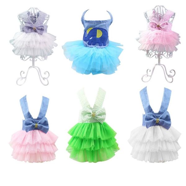 Haustierhundkleidung Kleid Prinzessin Rock Teddy Welpe Brautkleider für Hunde kleine mittelgroße Hunde Süßes Mode Rock Haustier Accessoires Y2002702