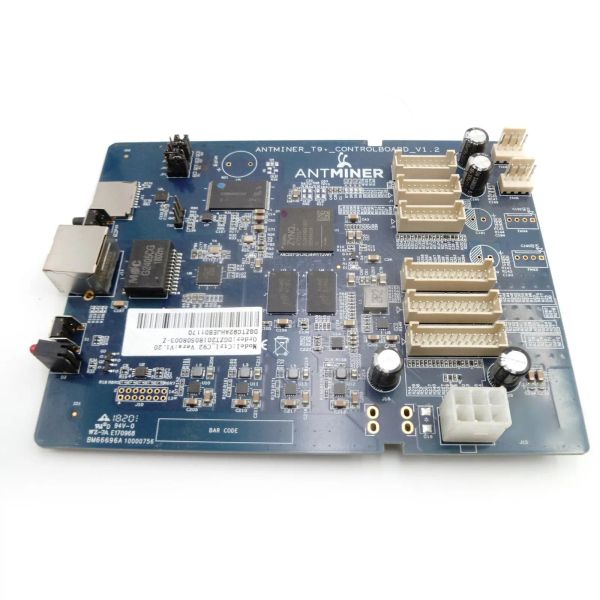 Placa de controle de cadeia/mineiro 1PC para Antminer E3 B3 T9+S9 B3 13.5T ou 14T (3 Placa) Placa de mineração 2x Conector de ventilador Ethernet 10/100Mbps