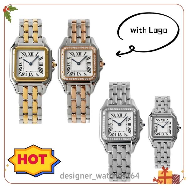 Fashion Luxury Watch for Womens and Mens Watches Designer elegante da moda da moda e feminina Relógios de aço inoxidável