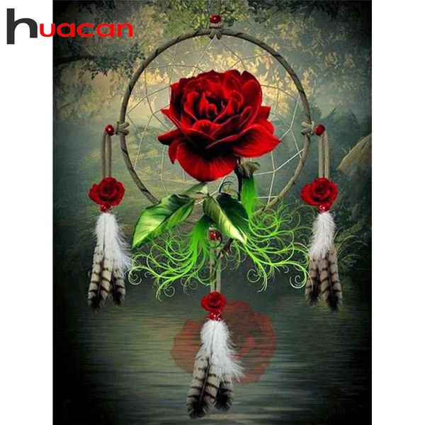 Huacan 5d Pintura de diamante Arte Dream Catcher