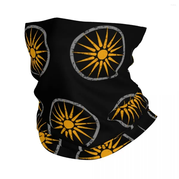 Schals Vergina Sun Bandana Halsabdeckung gedruckt balaclavas magischer Schal Mehrzweck Kopfbedeckung Unisex Erwachsener atmungsaktiv