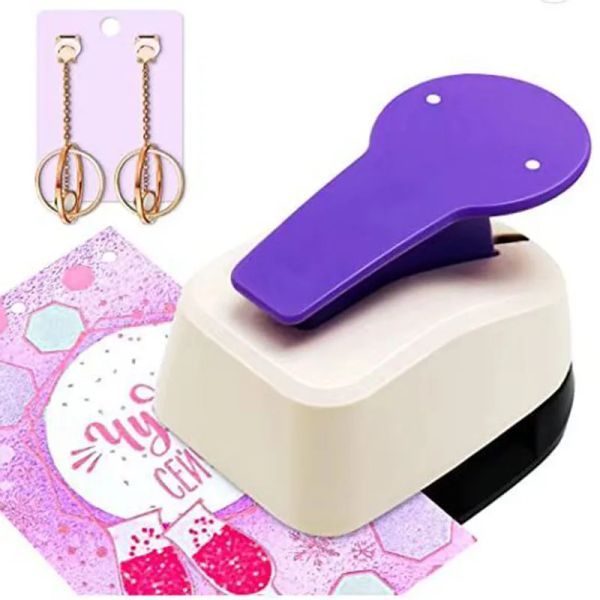 Punch Orering Hole Puncher Card Punch per doppio post Punch Craft Lever Punch Fathade Scrapbooking Paper Punch da 0,99 pollici foro