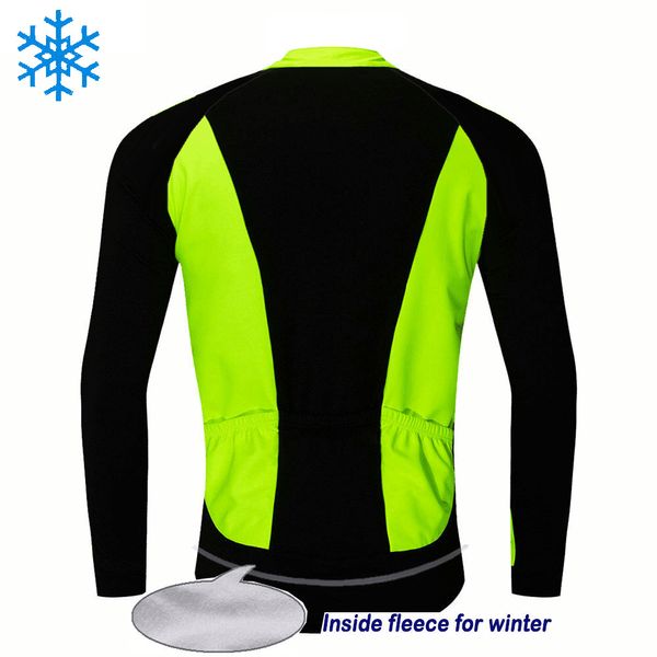 Qualità inverno inverno in bicicletta per ciclismo camicia per biciclette per biciclette per biciclette indossare abiti da cappotto super caldo MTB per cavalcata Giacca verde