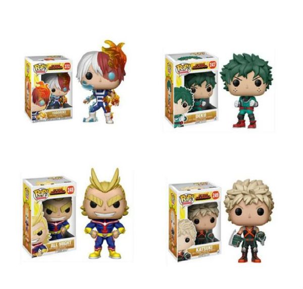 247 248 249 372 My Hero Academia Todoroki Shouto Midoriya Izuku Bakugou Katsuki Toys PVC Ação Figura Modelo de Toy Kids Grente6268788