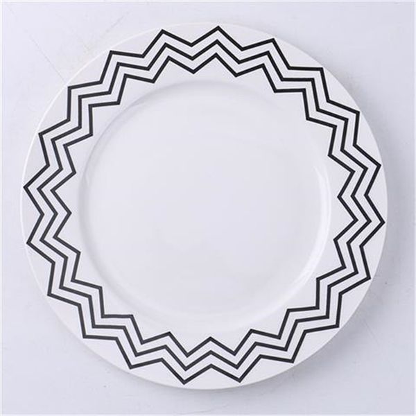 Serviço de placa de sobremesa de cerâmica nórdica 8 polegadas de café da manhã bolo de pão de pires em casa restaurante festas de mesa de mesa de mesa de salada pratos de salada