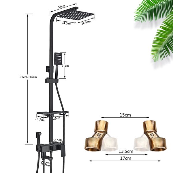 Shbshaimy черные осадки для душа смесители для ванной комнаты для душа смеситель смеситель душ душ набор для душа