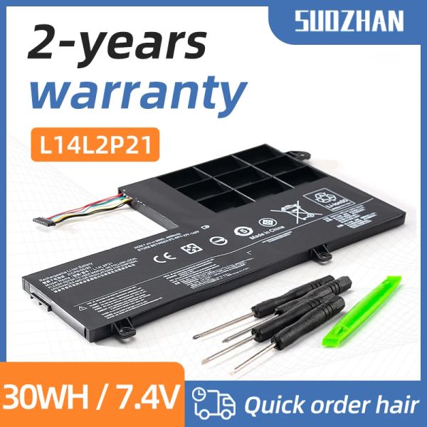 Batterie Suozhan L14L2P21 Batteria per laptop per Lenovo Yoga 50014isk S4170 S4175 S4170AMIFI S4135 L14M2P21 2ICP6/54/90 7.4V 30Wh