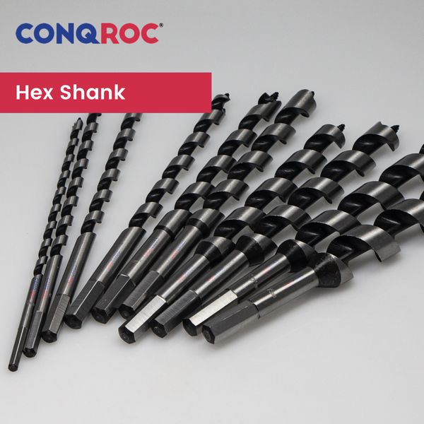 Spiral flüt çip temizleme burgu matkap bitleri set hex shank uzunluğu-230mm 10 boyutlu çap-6 ~ 25mm kendi merkezli ahşap kutup bitleri