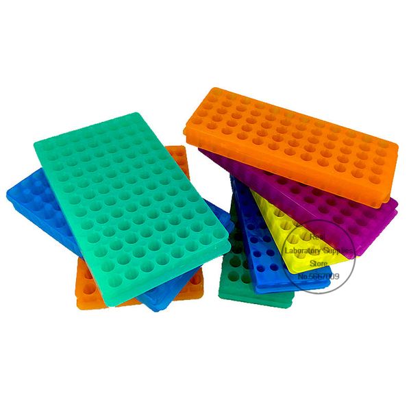 Lab 60Holes/96Holes Plastik 0.5ml /1.5ml/2ml Çift tarafı tersinir farklı delikler boru tutucu santrifüj tüp