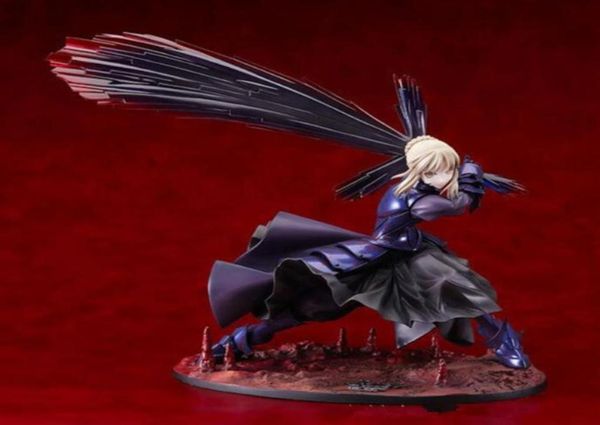 Anime Fate Stay Night Sabre Alter Altria Pendragon Fate Zero Figura Decoração 18cm247S5532156