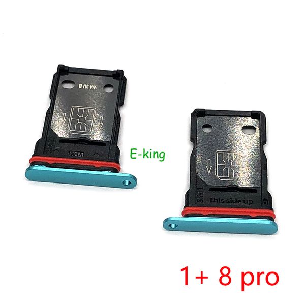 OnePlus için Çift Sim Tepsi Tutucu 9R 8 8t 1+8 1+8T 1+9 1+9R Pro SIM Kart Tepsisi Yuvası Tutucu Tutucu Soket Onarım Parçaları