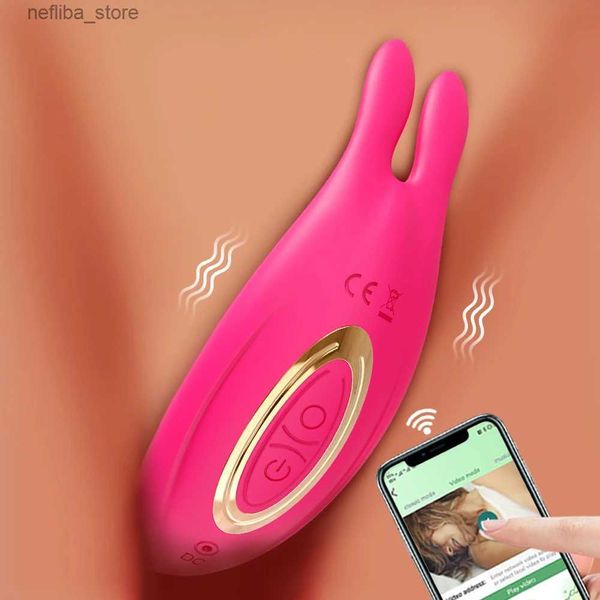 Outros itens de beleza da saúde App Aputing Vibrator for Women Clitoris Estimulador Bluetooth giration girtating Got Spot Dildo Feminino Adulto Toy Adult Goods L410