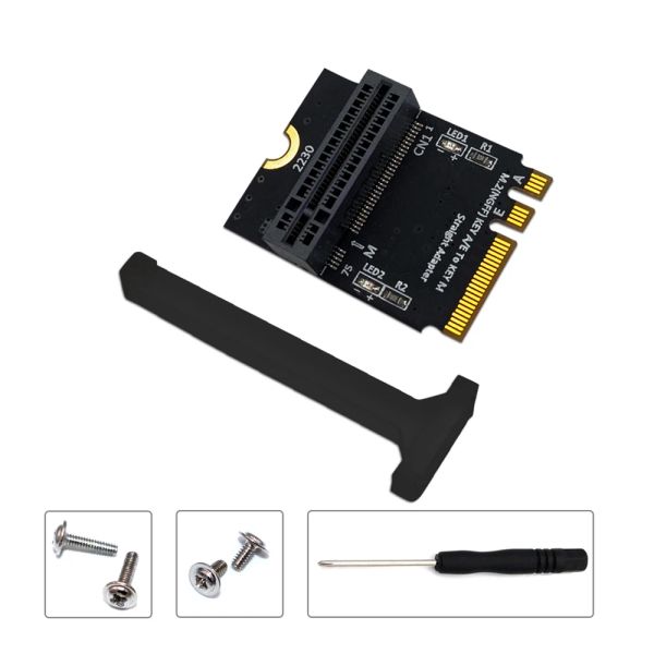 Cartões Adicionar no cartão M.2 Adaptador NVME SSD PCIE M2 NGFF TENAS M AMANTE ADAPTADOR A/E Adaptador M.2 Instalação vertical para 2280 M2 NVME SSD Riser Card