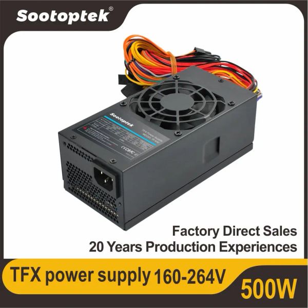 Lieferungen TFX 500W breite Spannung 160264V PC Netzteil 80Plus Bronze -Schalten 8 cm Kühllüfter für TFX -Hülle