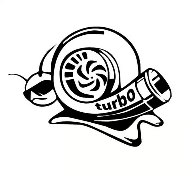 178141cm Funny Turbo Super Snail Vinil Decalque Adesivo Blacksilver CA12288026539