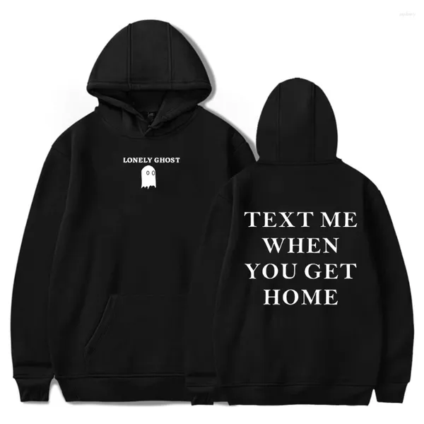 Erkek Hoodies Hayalet Metin Eve Getirdiğinizde Hoodie Uzun Kollu Kadın Erkekler Kapşonlu Sweatshirt Günlük Stil Komik Giysiler