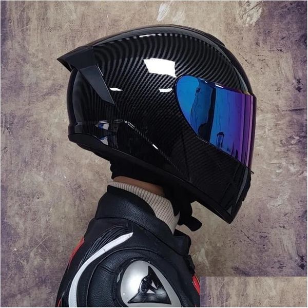 Paten kaskları profesyonel güvenlik çift lens yarış motosiklet kask kros fu yüz kapasetedot appd casco moto damla teslim dh2x9