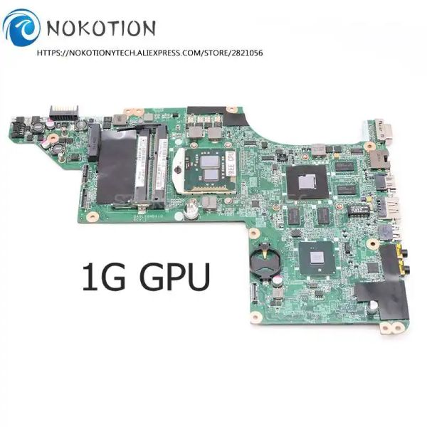 Anakart Nokotion 615308001 HP Pavilion için 630981001 DV7 DV7T DV74000 Dizüstü Bilgisayar Anakart HM55 DDR3 HD5650M 1GB ÜCRETSİZ CPU