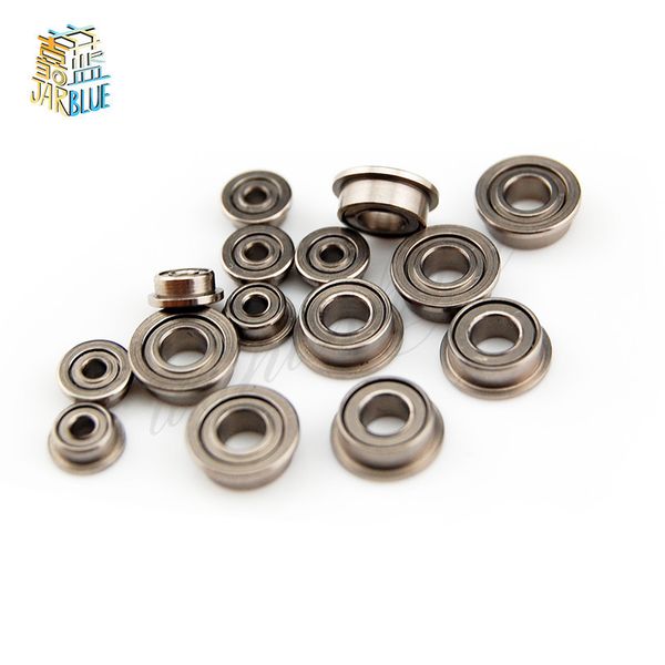 10pcs Flanschkugellager F604zz F623zz F624zz F625zz F684zz F688zz 3D -Drucker Teile Tiefe Rillenrollscheibe Aluminium Teil