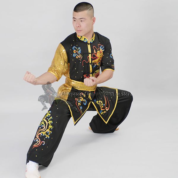 Shortés de verão de alta qualidade tai chi chi kung fu asa chun mai de traje de artes marciais