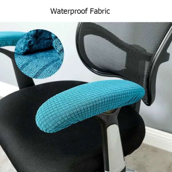 2pcs Stretch Office Stuhl Armlehnenabdeckungen wasserdichte Computerstuhl Armabdeckung elastischer Chef Schwenkstuhl Elbow Arm Rest Hülle